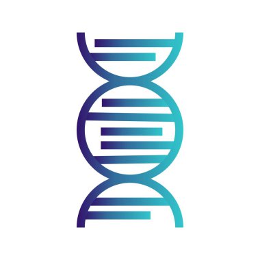 DNA simgesi, web grafiği, vektör illüstrasyonu 