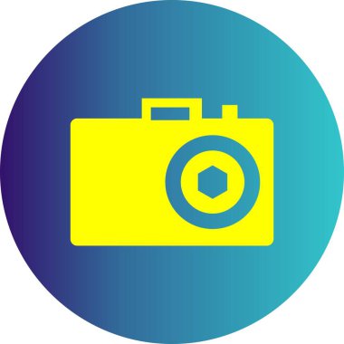 fotoğraf makinesi simgesi, vektör illüstrasyonu