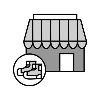 Projeniz için vektör dükkanı simge şablonu