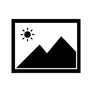 Galeri Simgesi vektör illüstrasyonu