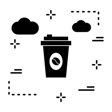  Vektör içecek simgesi, illüstrasyon