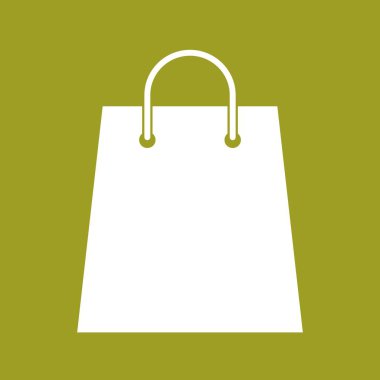 Alışveriş poşeti simgesi, web grafiği, vektör illüstrasyonu 