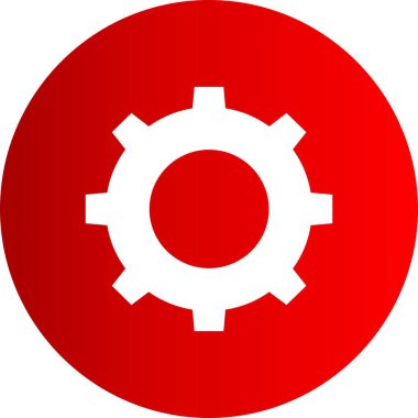 Web grafik çark simgesi, vektör illüstrasyonu 