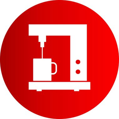  Vektör kahve makinesi simgesi