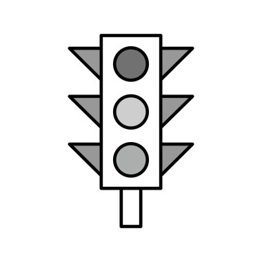 Projeniz için düz arkaplanda vektör sinyali simgesi