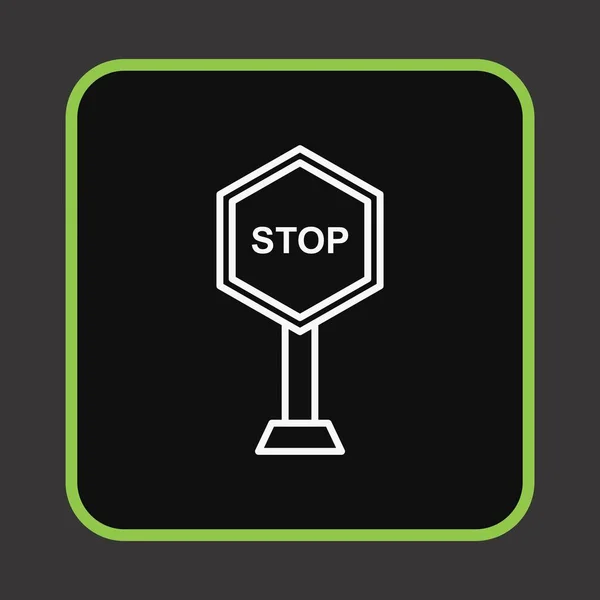 Stop Icon Für Ihr Projekt — Stockvektor