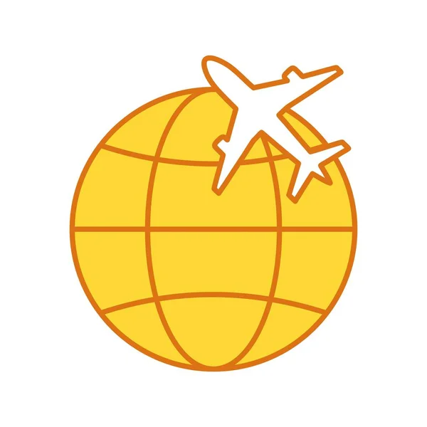 Vector Weltreise Ikone Für Ihr Projekt — Stockvektor