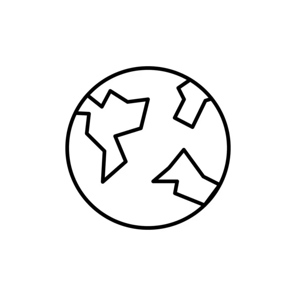 Earth Icon Vector Illustration — Stock Vector