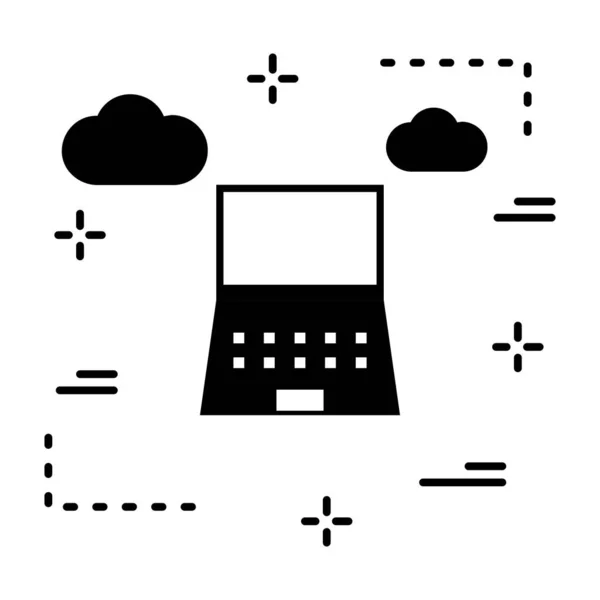 矢量笔记本电脑图标示例 — 图库矢量图片