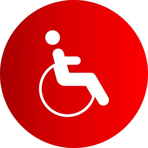 Vector Handicap Icon Your Project — Stock Vector