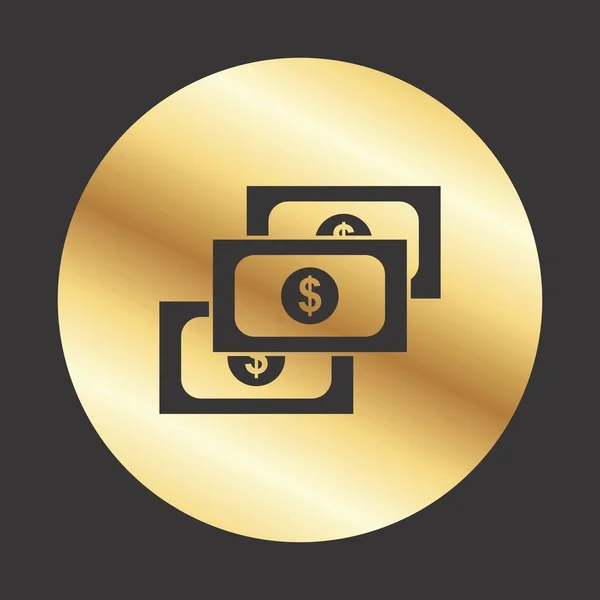Icono Moneda Para Proyecto — Vector de stock