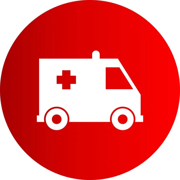 Vector Ambulance Icoon Voor Project — Stockvector