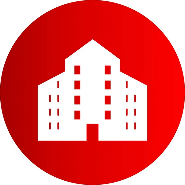 Ikona Budynku Wektor Ilustracja — Wektor stockowy