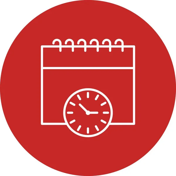 Icona Del Calendario Vettoriale Illustrazione — Vettoriale Stock