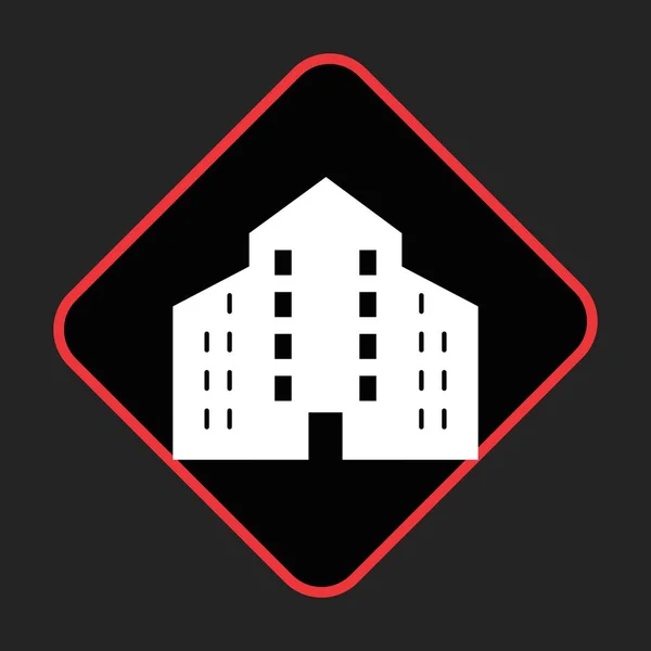 Gebäude Symbol Für Ihr Projekt — Stockvektor