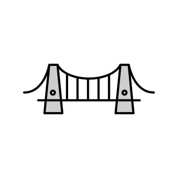 Vector Bridge Icon Template Your Project — Stock Vector