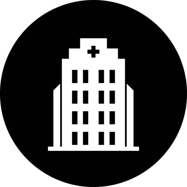 Icono Del Edificio Vectorial Ilustración — Vector de stock