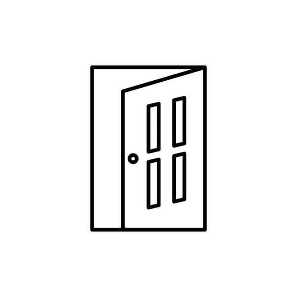 Ikona Drzwi Dla Twojego Projektu — Wektor stockowy
