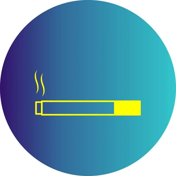 Vector Icono Cigarrillo Ilustración — Vector de stock
