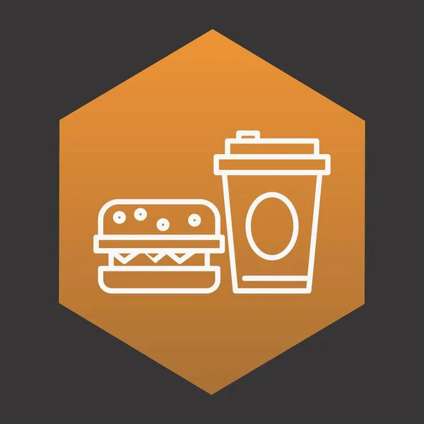 Ikona Fast Food Dla Twojego Projektu — Wektor stockowy