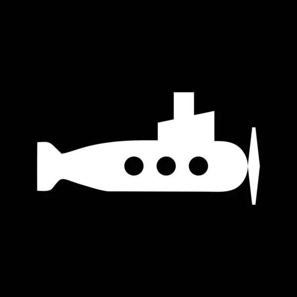プロジェクトのベクトル潜水艦アイコン — ストックベクタ