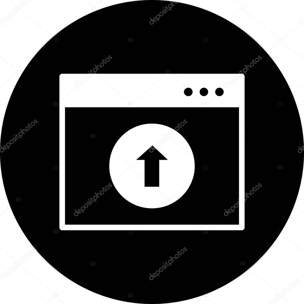 Vector upload icon for your project