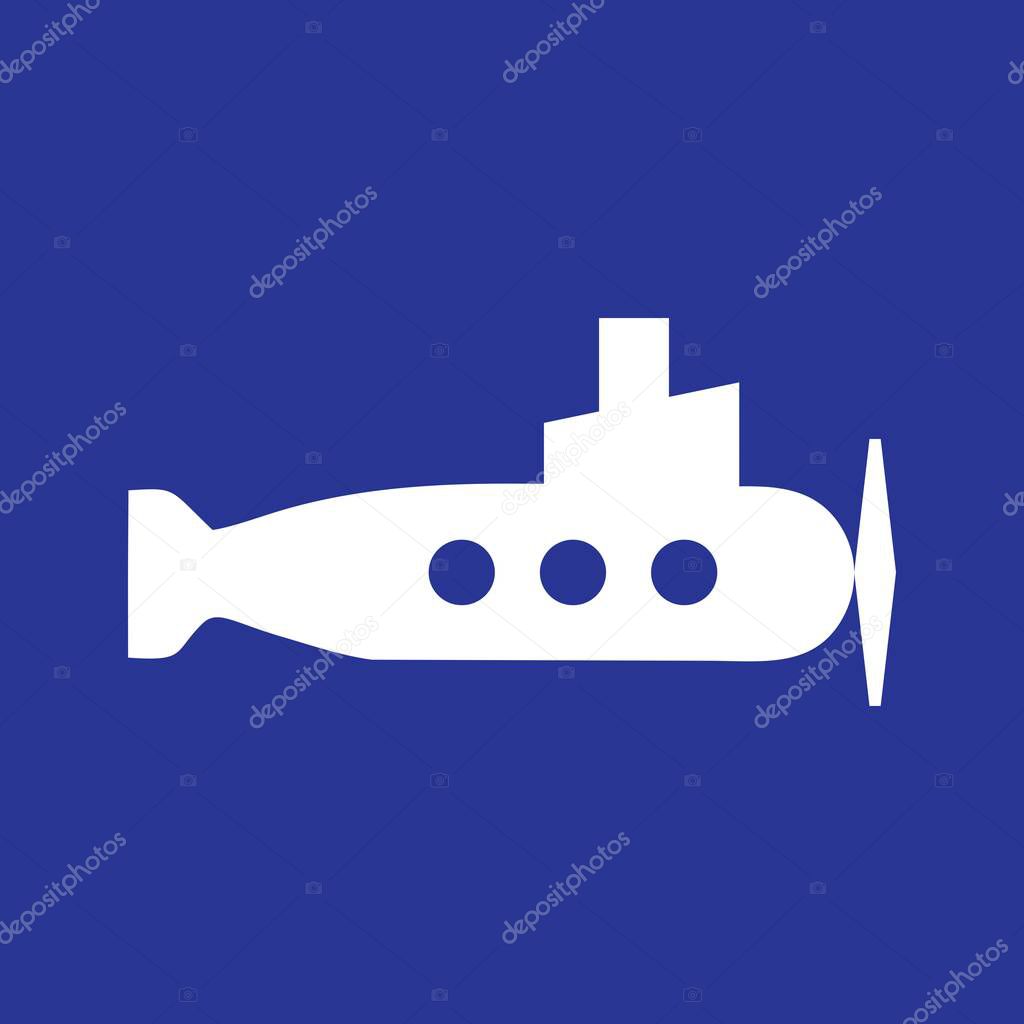 Vector submarine icon for your project
