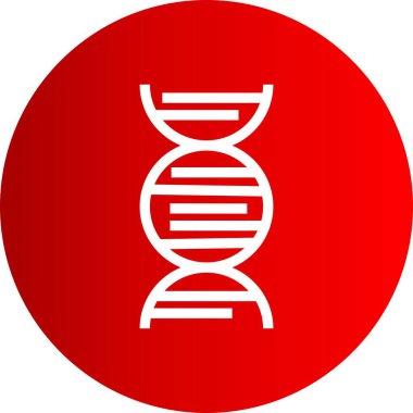 DNA simgesi, web grafiği, vektör illüstrasyonu 