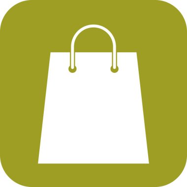 Alışveriş poşeti simgesi, web grafiği, vektör illüstrasyonu 