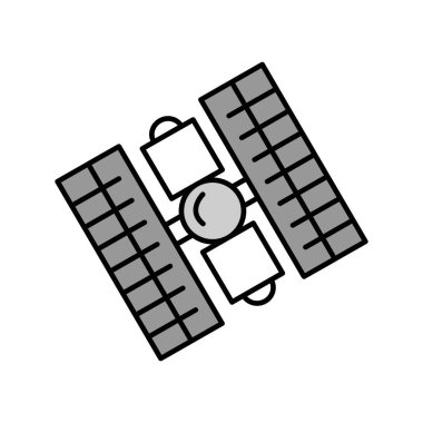 uydu simgesi, web grafiği, vektör illüstrasyonu 