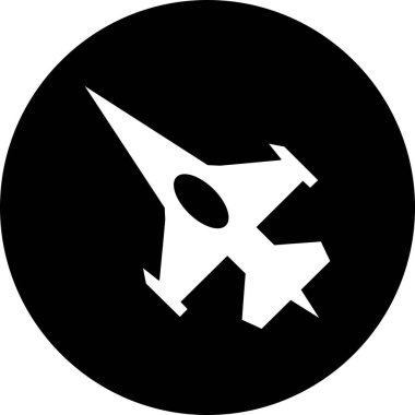 Projeniz için vektör savaş jeti simgesi