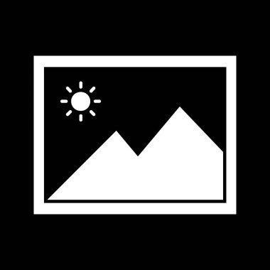 Galeri Simgesi vektör illüstrasyonu