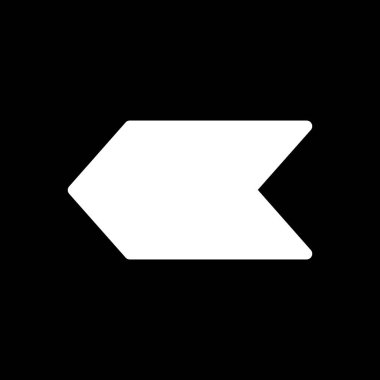 Projeniz için sol yön ok simgesi