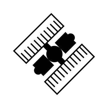 uydu simgesi, web grafiği, vektör illüstrasyonu 