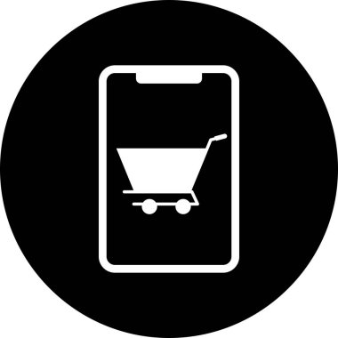 Projeniz için vektör çevrimiçi alışveriş simgesi