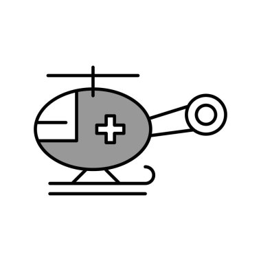 Projeniz için vektör helikopter simgesi
