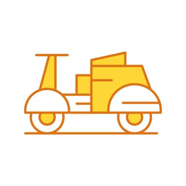  Motosiklet taşımacılığının vektör çizimi