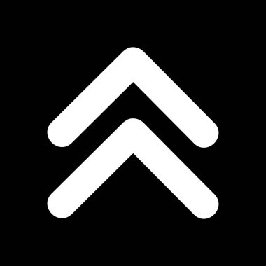  Web tasarımı için yukarı yönlü ok simgesi