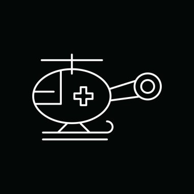 Projeniz için vektör helikopter simgesi