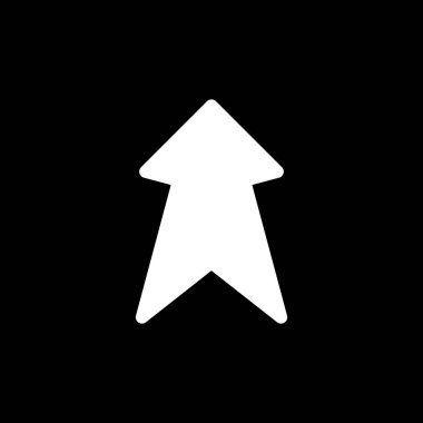  Web tasarımı için yukarı yönlü ok simgesi