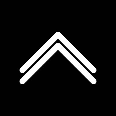  Web tasarımı için yukarı yönlü ok simgesi