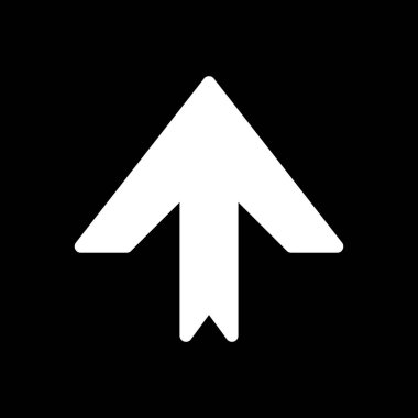  Web tasarımı için yukarı yönlü ok simgesi