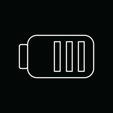 pil simgesi, vektör illüstrasyonu