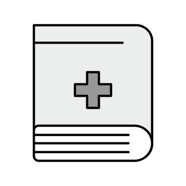  Projeniz için sade arkaplanda vektör tıbbi simgesi