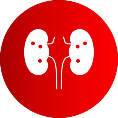 akciğer simgesi, vektör illüstrasyonu