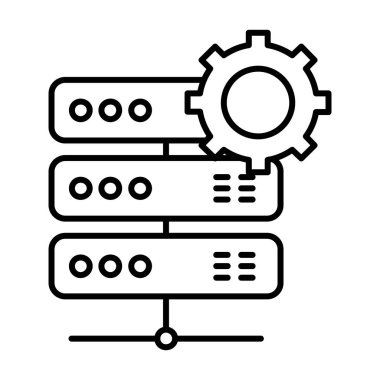Web grafik çark simgesi, vektör illüstrasyonu 