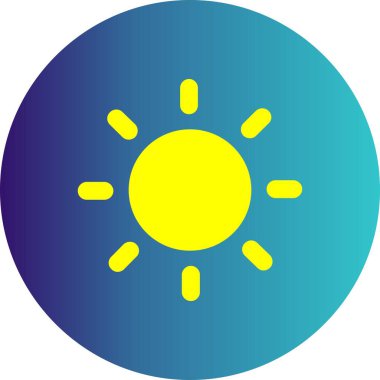  Vektör güneş simgesi illüstrasyonu