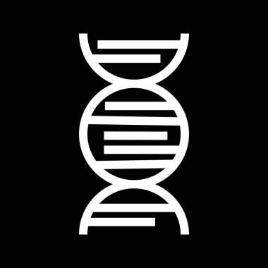 DNA simgesi, web grafiği, vektör illüstrasyonu 