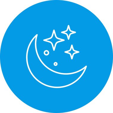 vektör ay simgesi illüstrasyonu