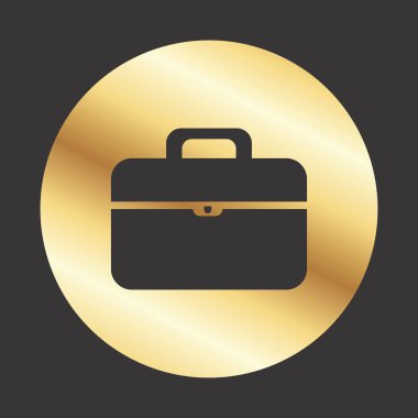 iş çantası simgesi, web grafiği, vektör illüstrasyonu 